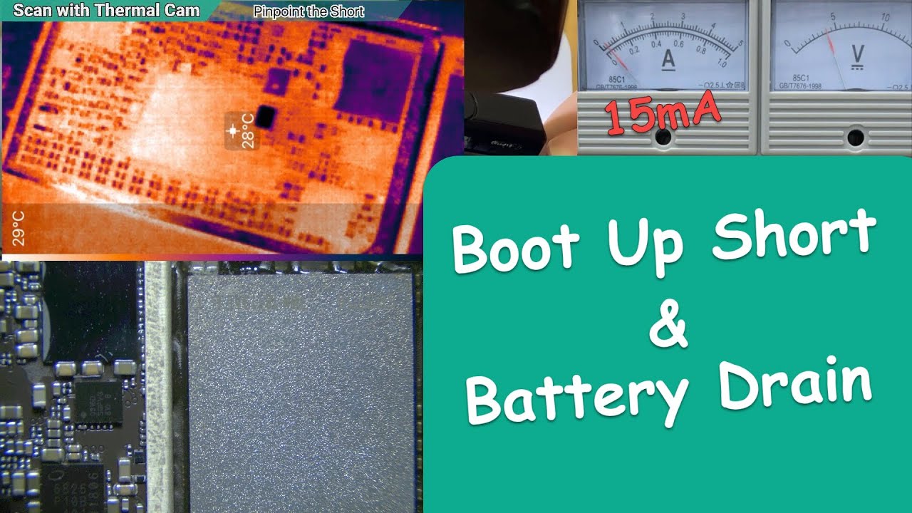 Motherboard Drain Battery 【Thermal Camera】iPhone 7 Repair two problems
