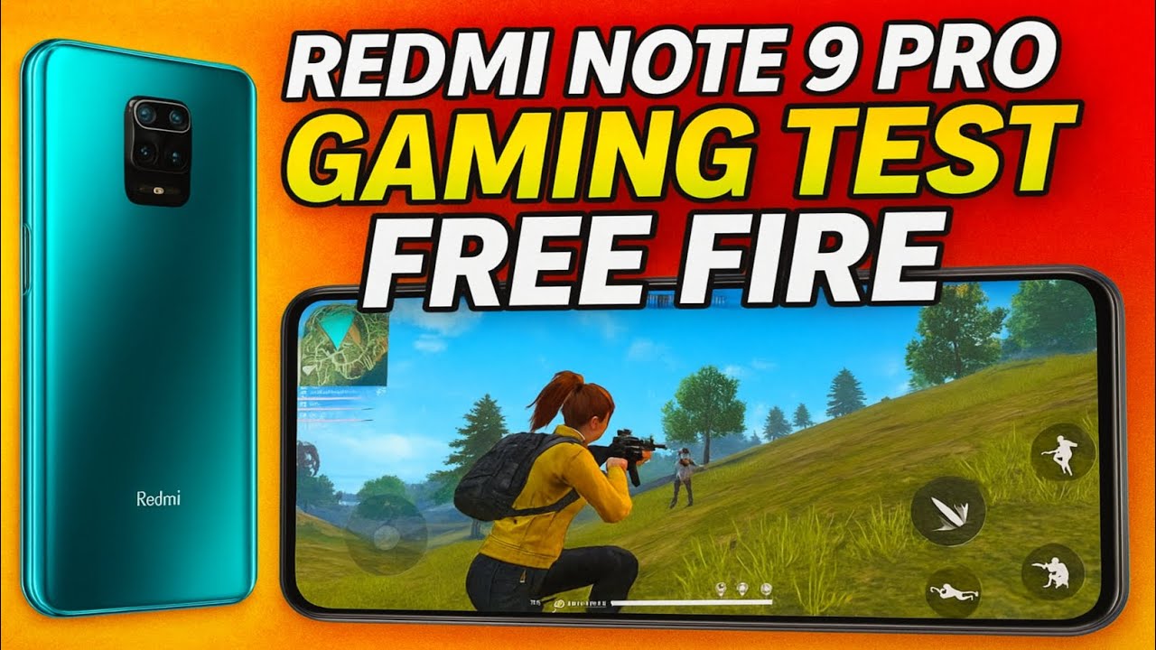 Redmi Note 9 Pro Free Fire Gaming Test 2025 |  Performance Review