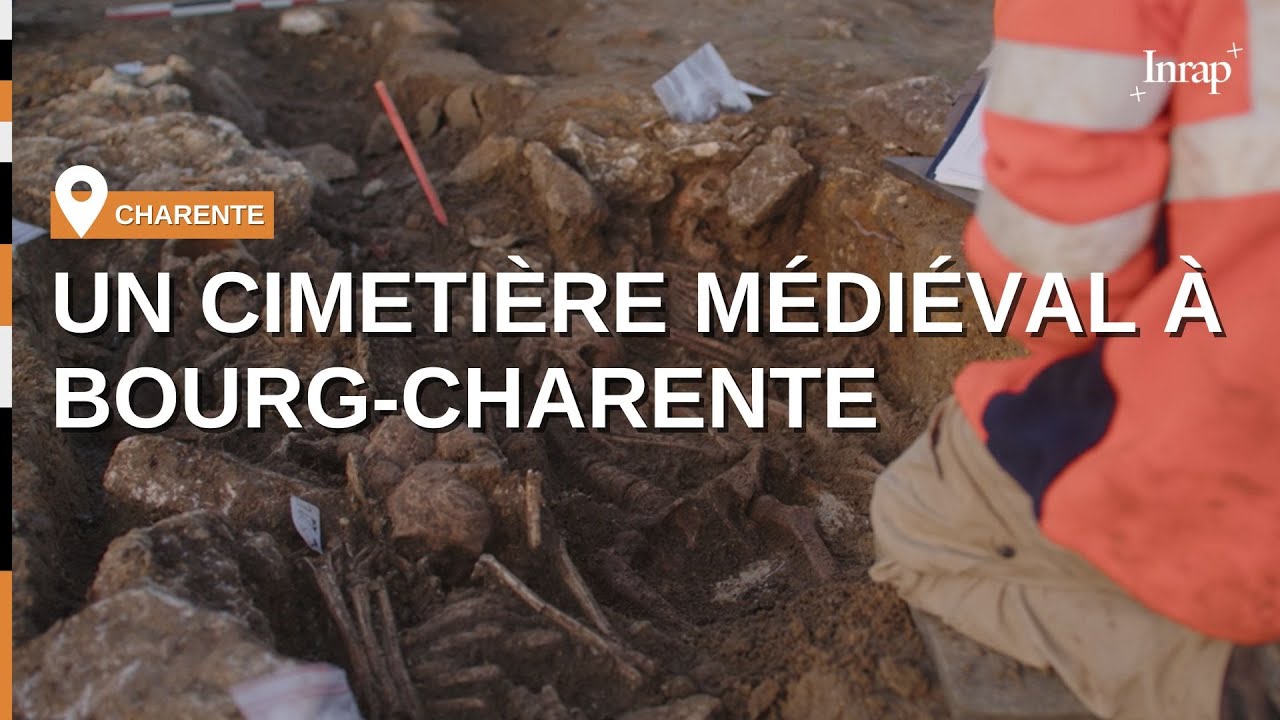 Bourg-Charente : découverte d’une importante aire funéraire médiévale