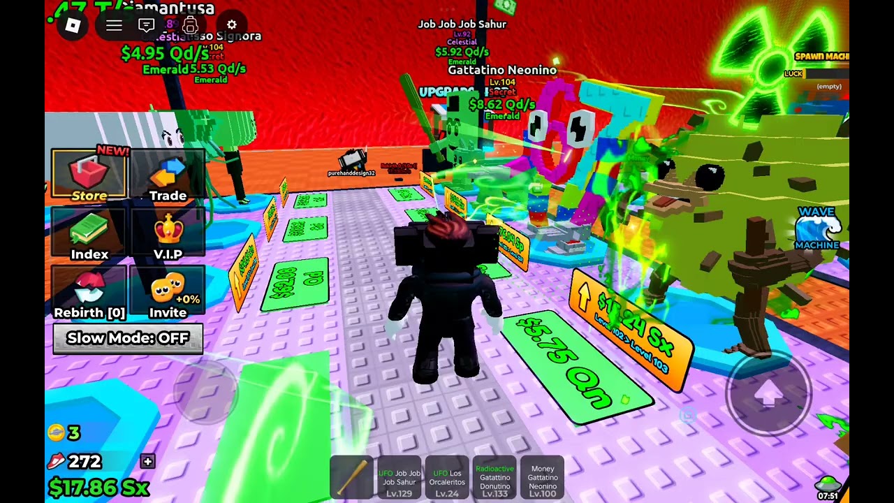 Playing escape tsunami for brainrot