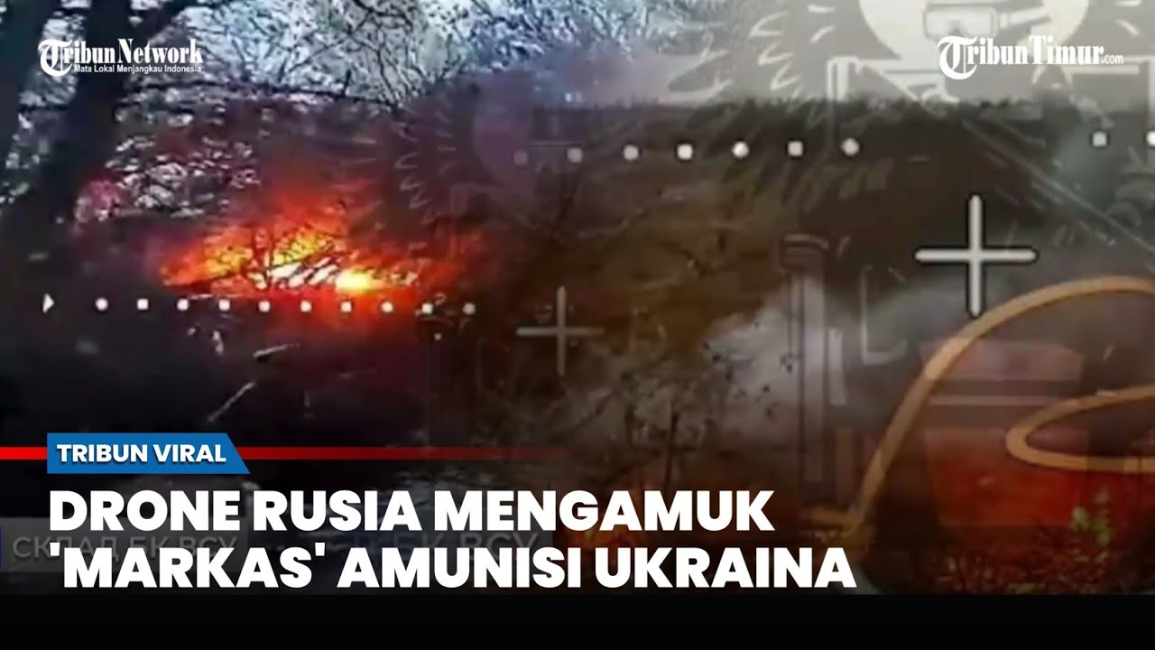 Tumpukan Amunisi Ukraina di Gruzskoe Diledakkan Drone Rusia