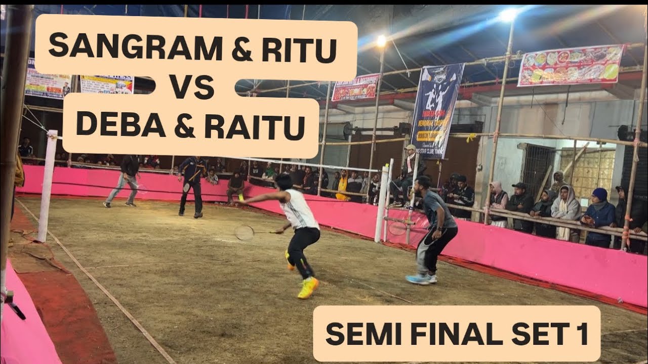 DEBA & RAITU VS SANGRAM & RITU || OUTDOOR BADMINTON TOURNAMENT 2026 || 
