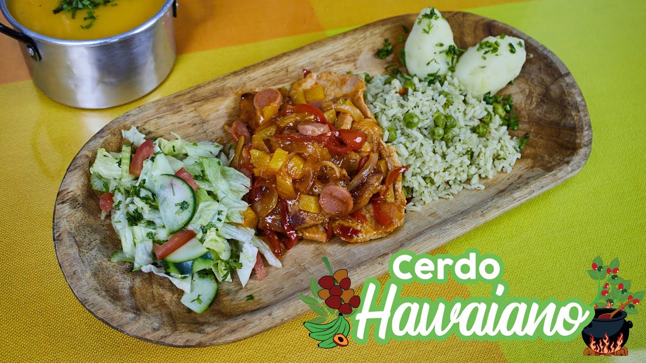 ¡Una delicia este 'Lomo de Cerdo Hawaiano' que nos preparó Lorena Aguirre en su restaurante! 🐷 🍍