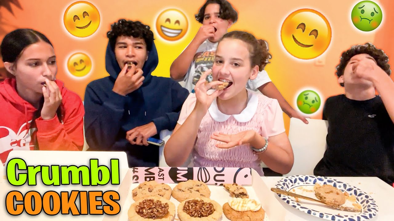 PROVANDO CRUMBL COOKIES COM MEUS MELHORES AMIGOS