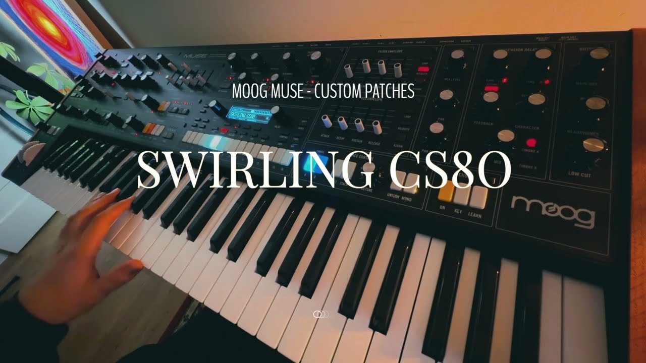 Moog Muse + CXM 1978 Reverb (Swirling CS80 Patch)