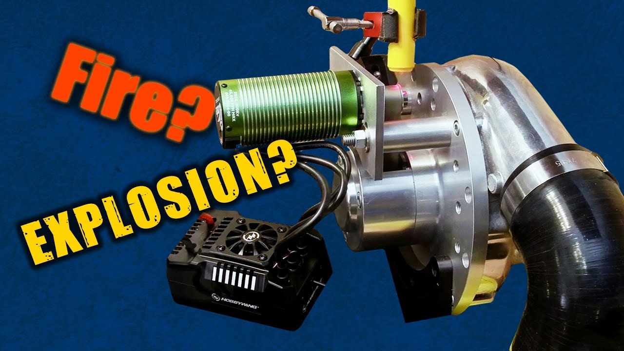 High Power Test of the Cheaper ESC/Motor Combo for the DIY Electric Turbo V2