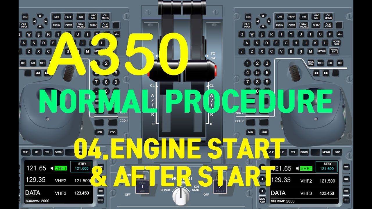 (04) A350, NORMAL PROCEDURE,  ENGINE START & AFTER START