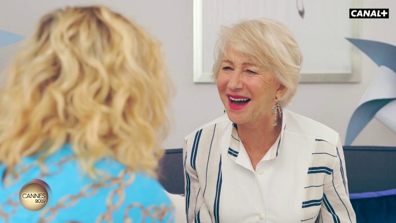 Helen Mirren sur La plage d'Agnès - Cannes 2019