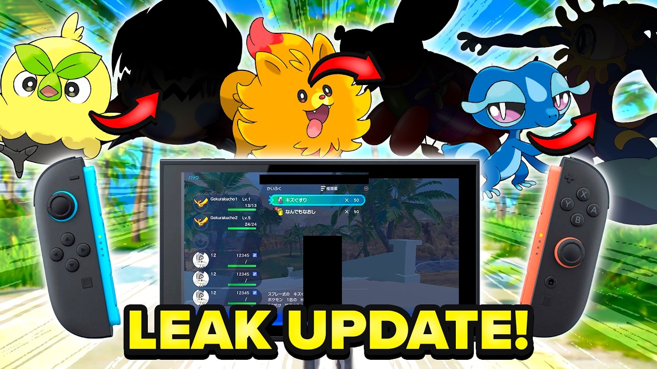 ОГРОМНАЯ утечка по Pok&eacute;mon Winds and Waves! Интерфейс меню, новые покемоны и эволюции стартовиков!