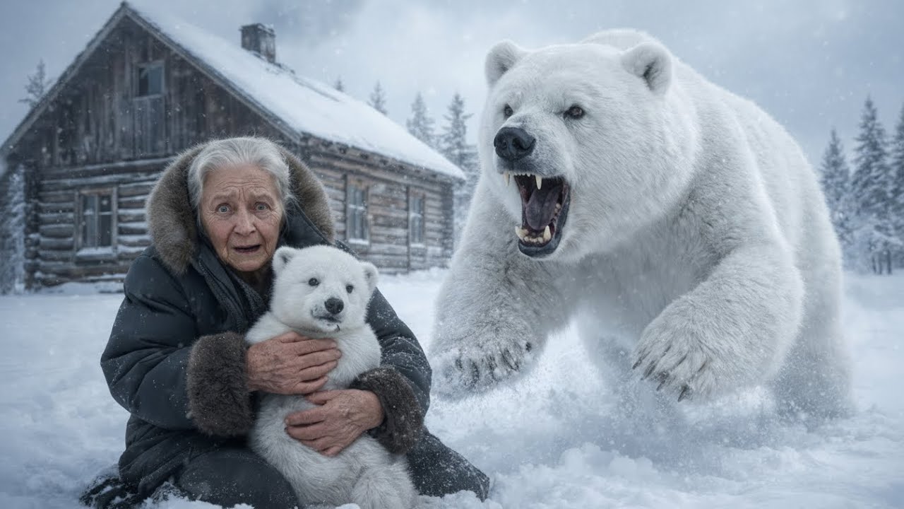 A 90-year-old woman saved a lost polar bear cub from the -71°C cold, and the ending is surreal...