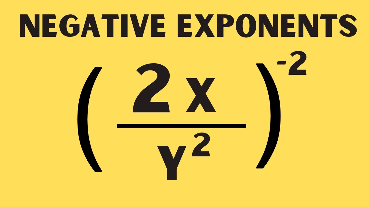 Negative Exponent Rules