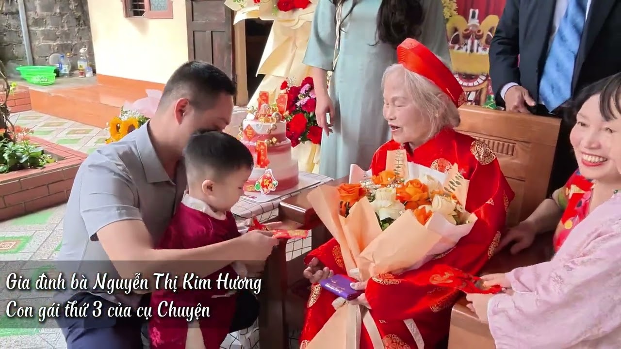 Mừng thượng thọ cụ Nguyễn Thị Chuyện tuổi 90