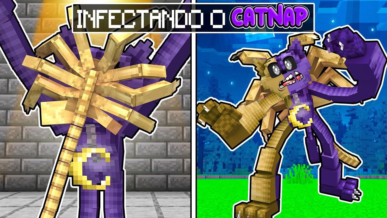 INFECTEI O CATNAP com ALIEN no MINECRAFT!