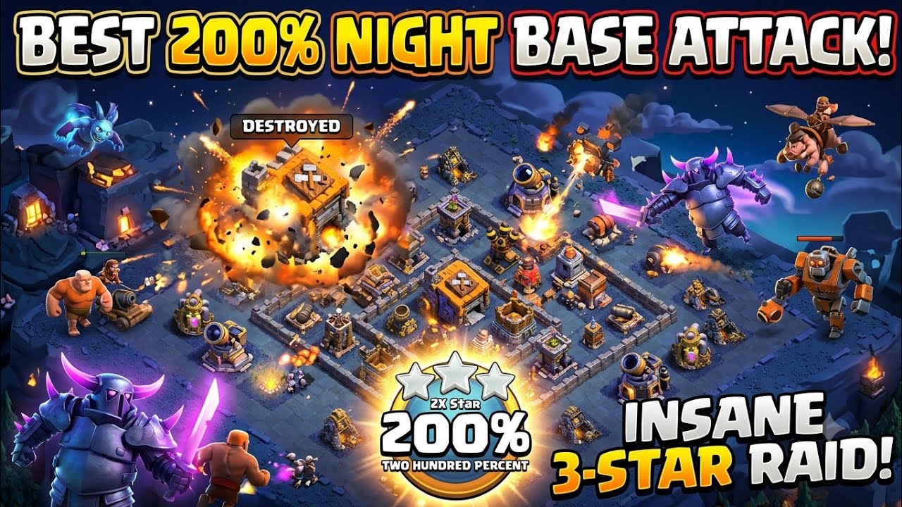 ​MOST OVERPOWERED Builder Base 2.0 Attack Strategy! 💥 (200% Guaranteed)