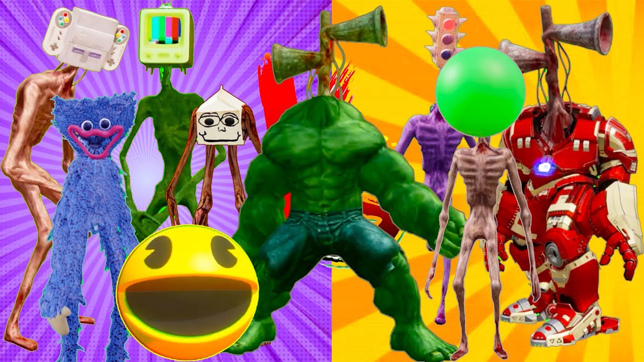 Team Siren Head level up boss monster battle animation complete edition part1