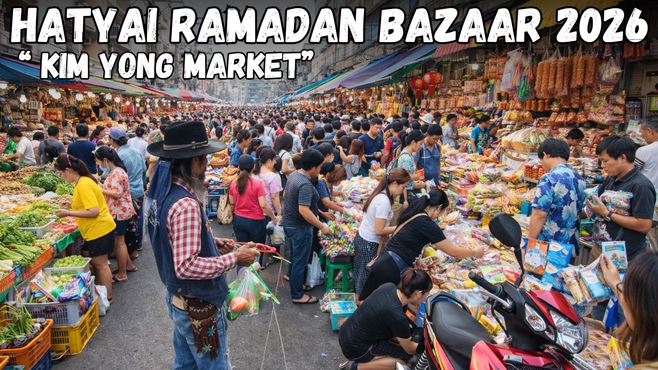 HATYAI RAMADAN BAZAAR 2026 🇹🇭 | Kim Yong Market is INSANE This Year! 😱Meet Funny Tukuk Driver