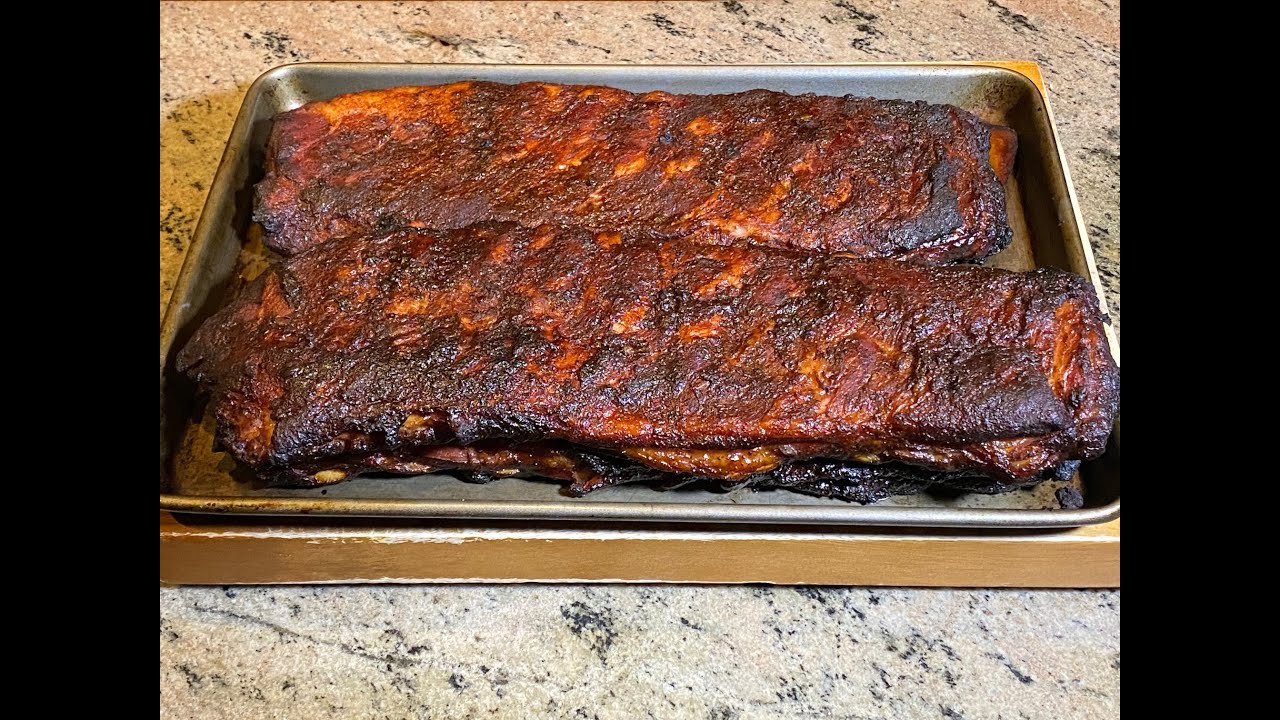 Raspberry Chipotle Ribs on the Gateway Drum Smoker