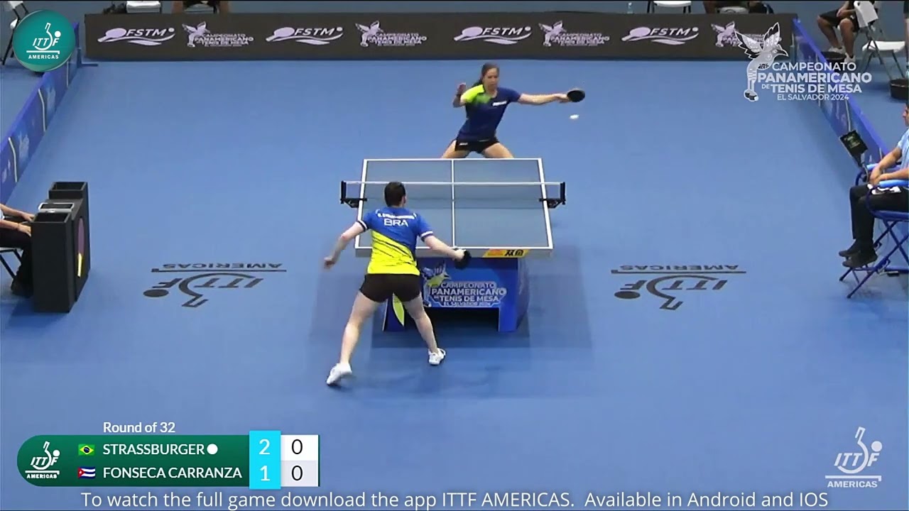 🏓Strassburger V Vs. Fonseca C |  Round of 32 |A Pan Am Championships  #shorts #viralvideo