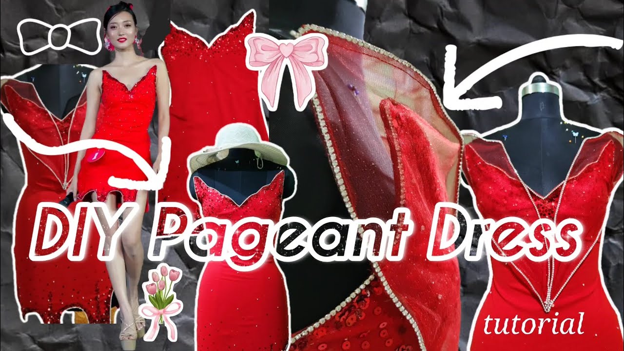 Custom Beauty Pageant Dress for Client | Handmade Dress Reveal and Design process