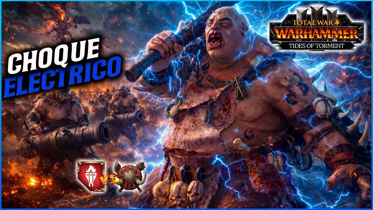⚡ CHOQUE ELECTRICO - Batalla Terrestre Total War Warhammer 3