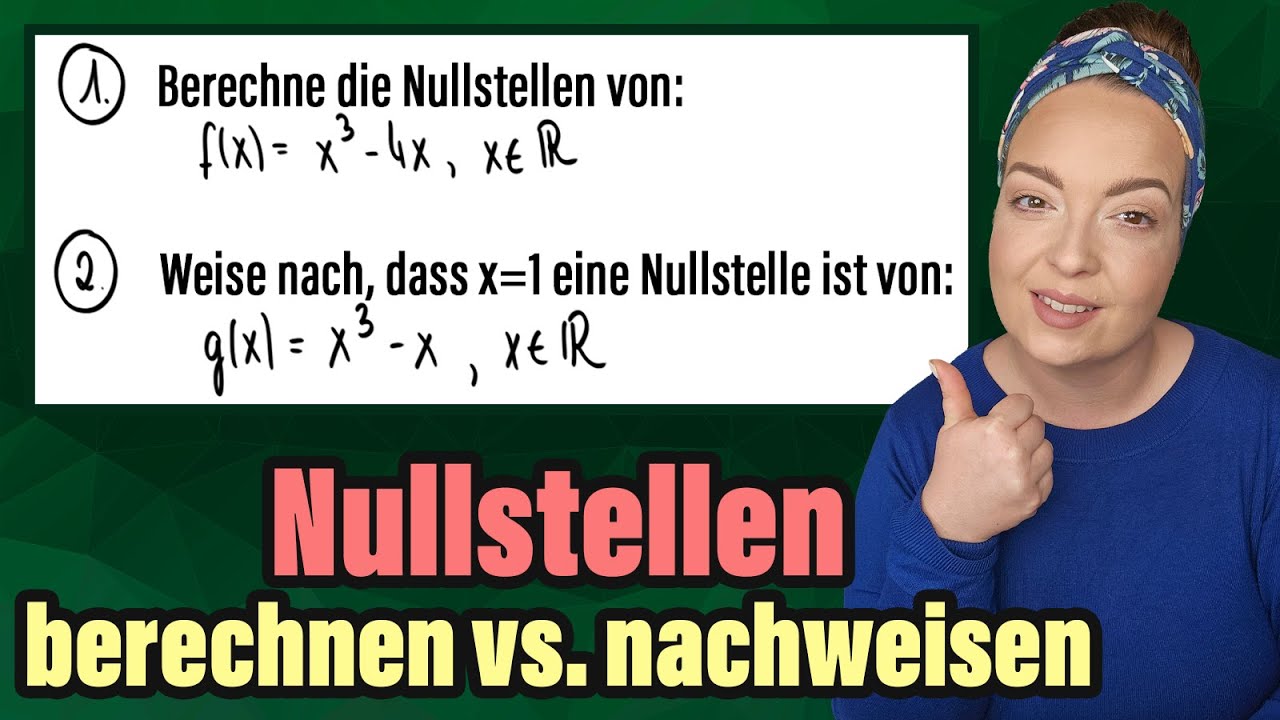 Nullstelle berechnen vs. Nullstelle nachweisen 🤔