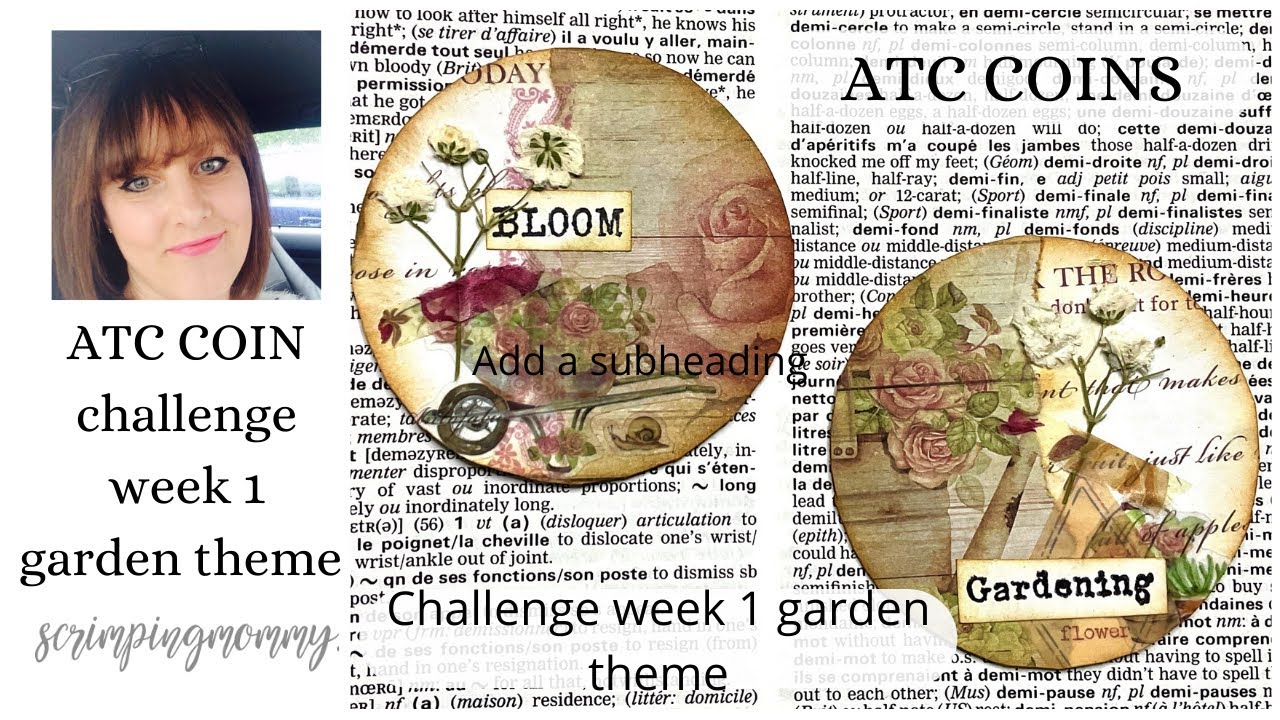 Задание ATC с монетами, неделя 1, садовая тематика, поделки вместе со мной