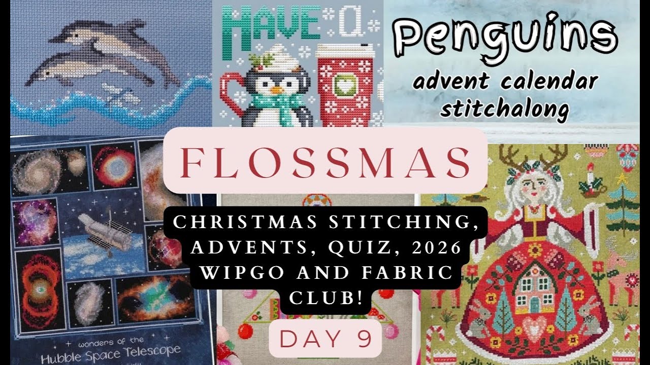 9-й день Flossmas: рождественская вышивка, адвент-календарь, победитель викторины, планы WIPGO на...