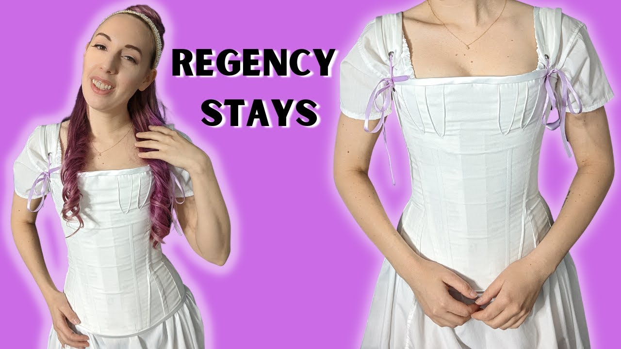Making Regency Stays for a Bridgerton Costume | Using RedThreaded's Long Regency Stays Pattern