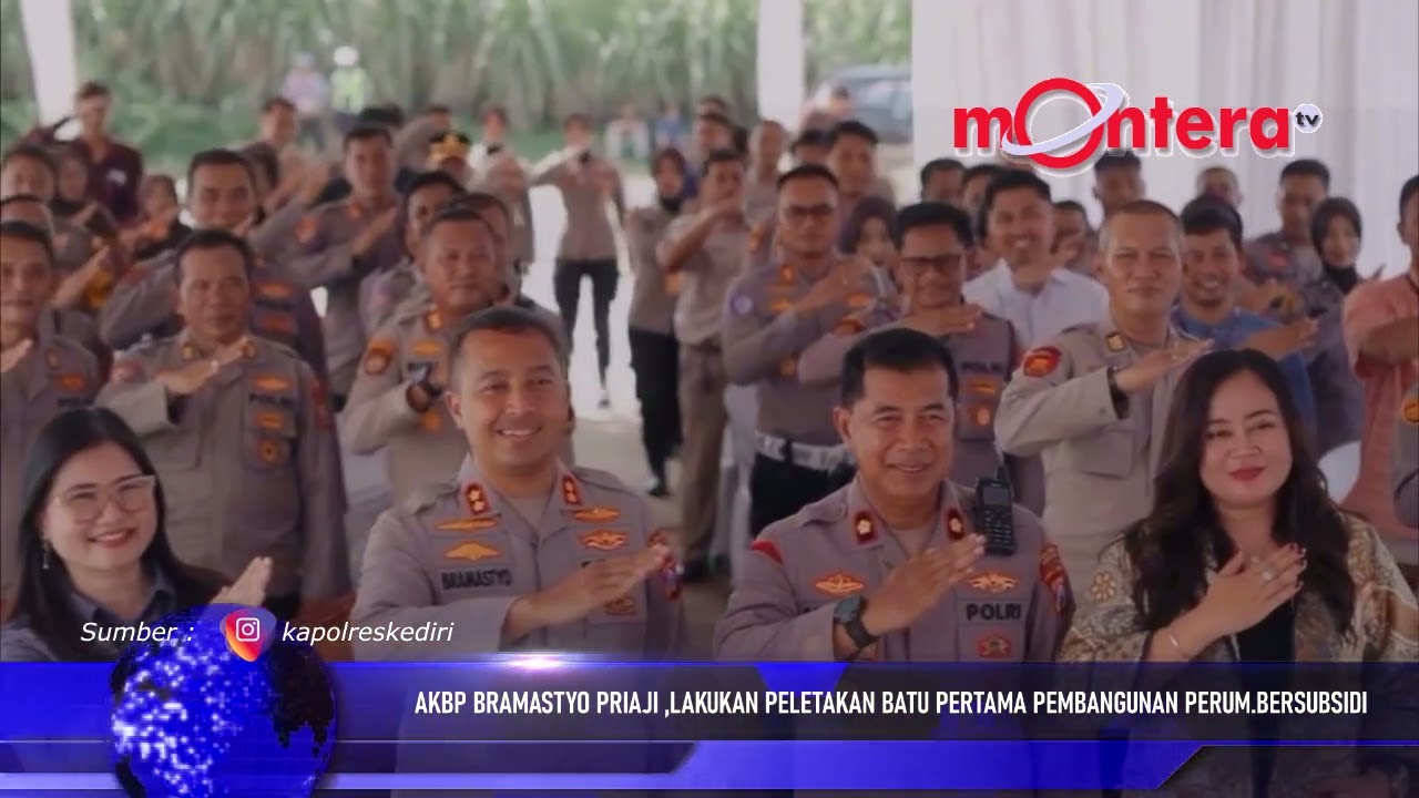 AKBP BRAMASTYO PRIAJI ,LAKUKAN PELETAKAN BATU PERTAMA PEMBANGUNAN PERUM BERSUBSIDI