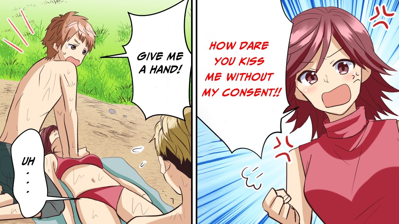 My friend accused the guy who saved her life of sexual harassment! [Manga dub]