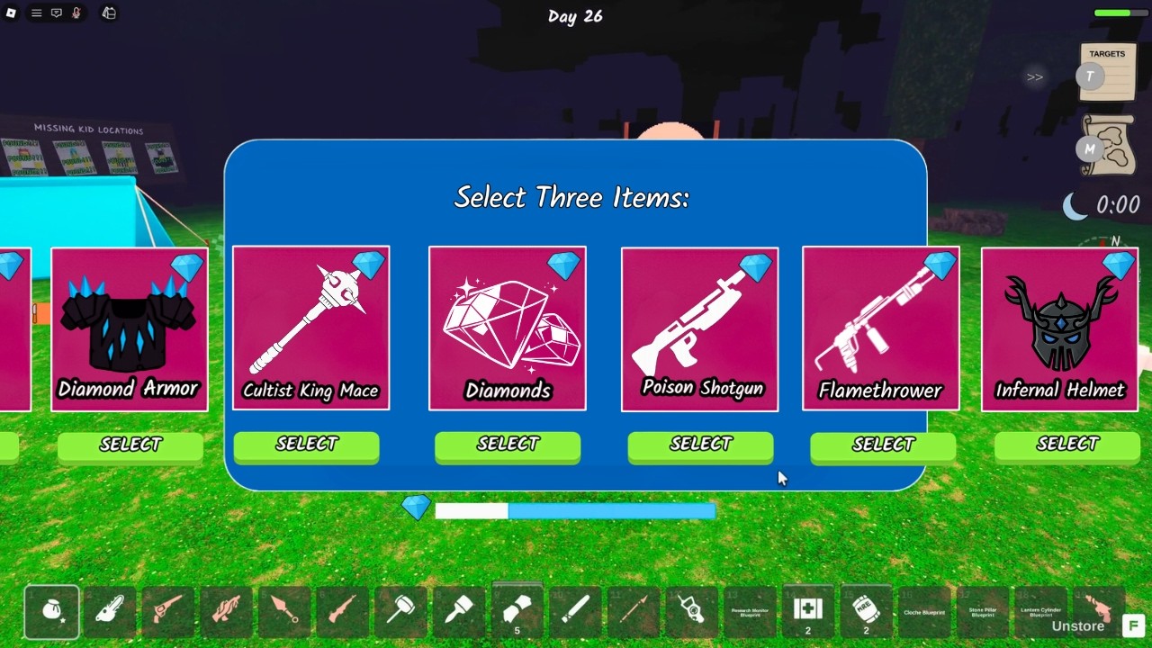 NEW DIAMOND UPDATE GONE WILD in 99 Nights in the Forest