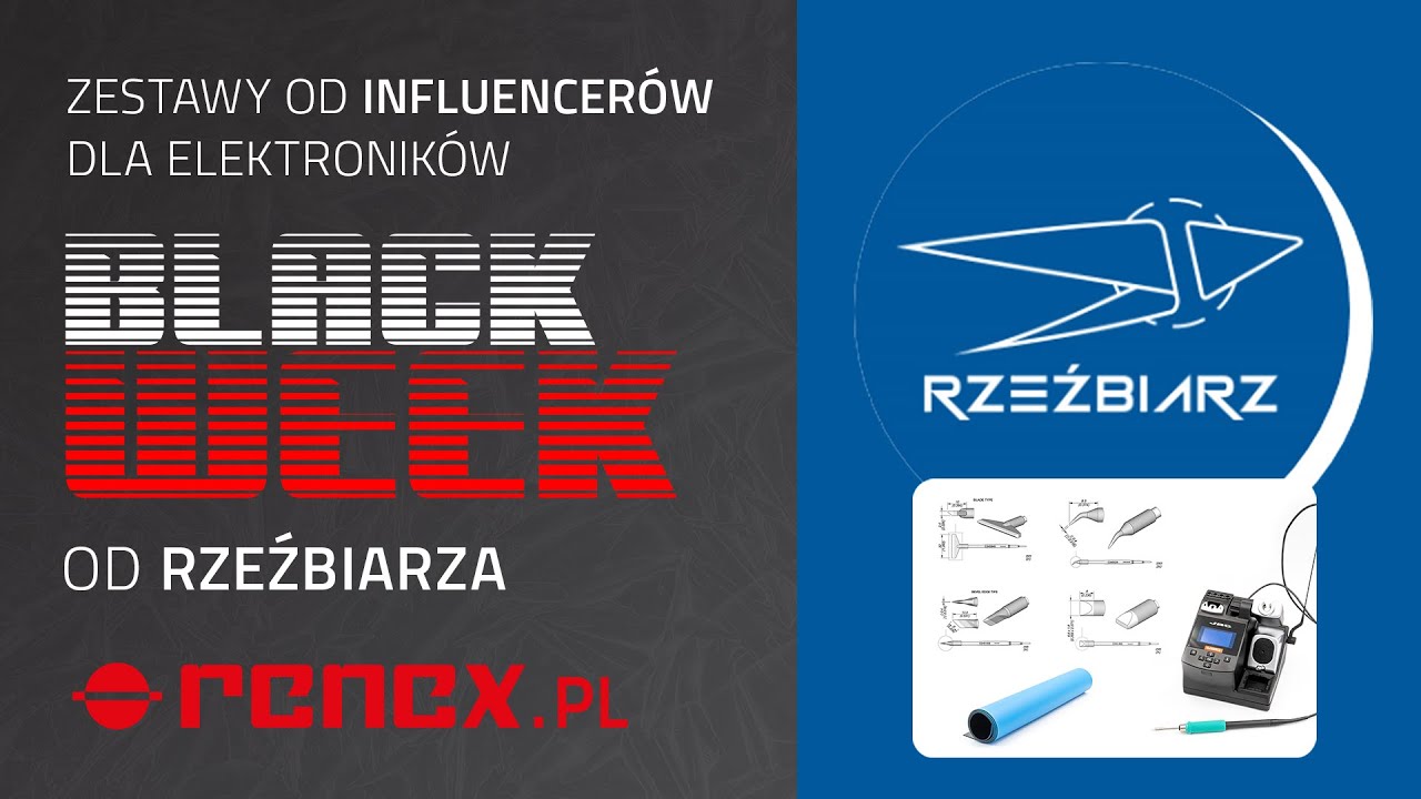Moje ulubione groty JBC 245 - RENEX zestawy Rzeźbiarza, maty ESD - Odcinek z okazji BLACK FRIDAY! :)