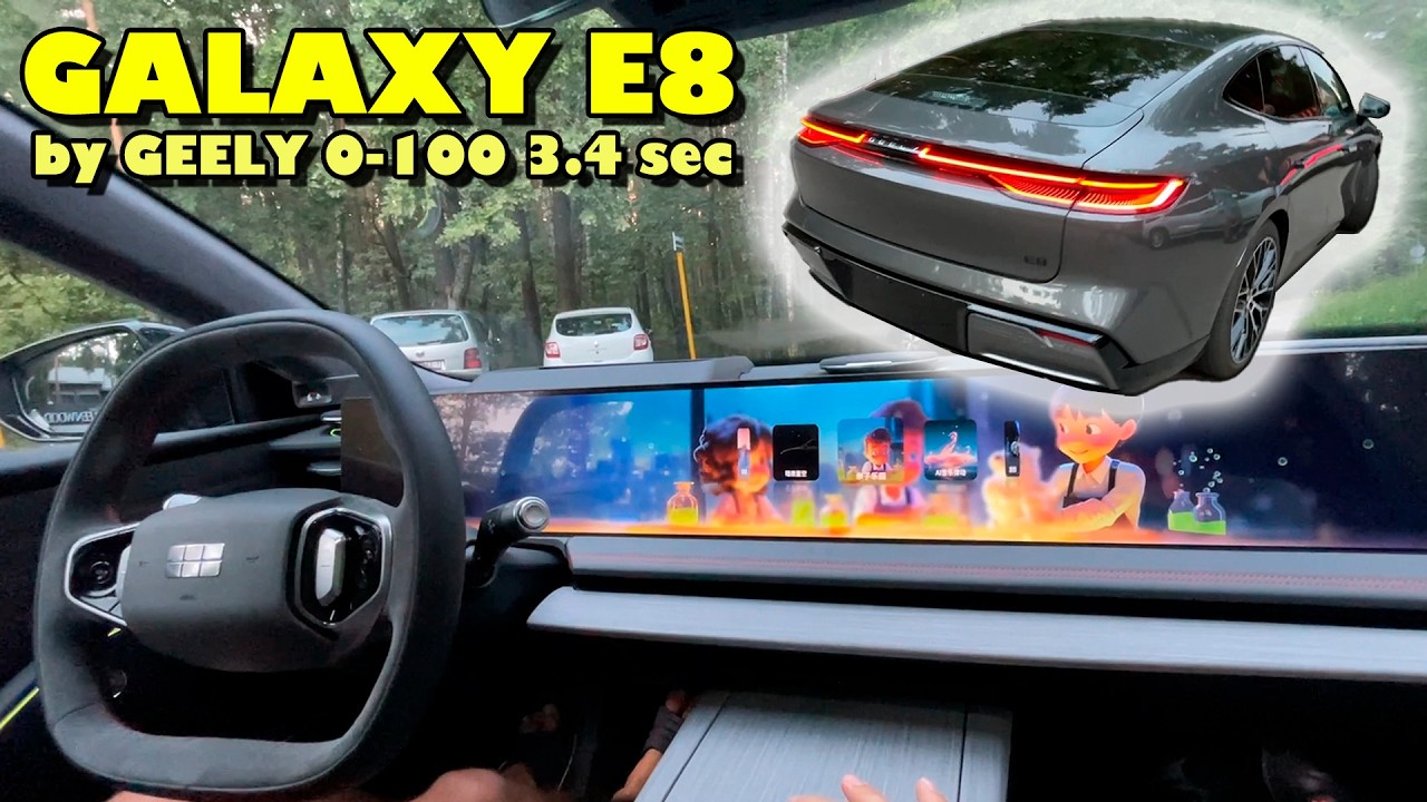 GEELY Galaxy E8 - Обзор и Тест-драйв нового электрокара из Китая