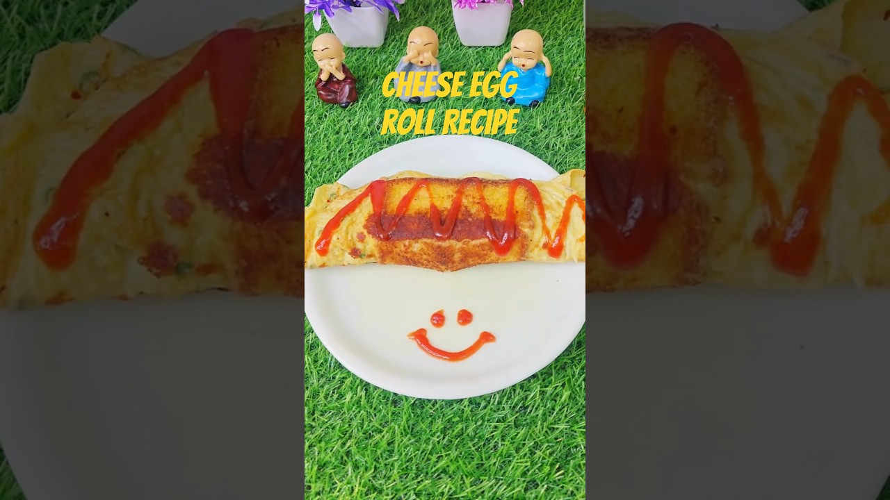 Cheese Egg Roll Recipe by @cookingwith_ishu | easy to make at home | #foryou #shorts #food #viral