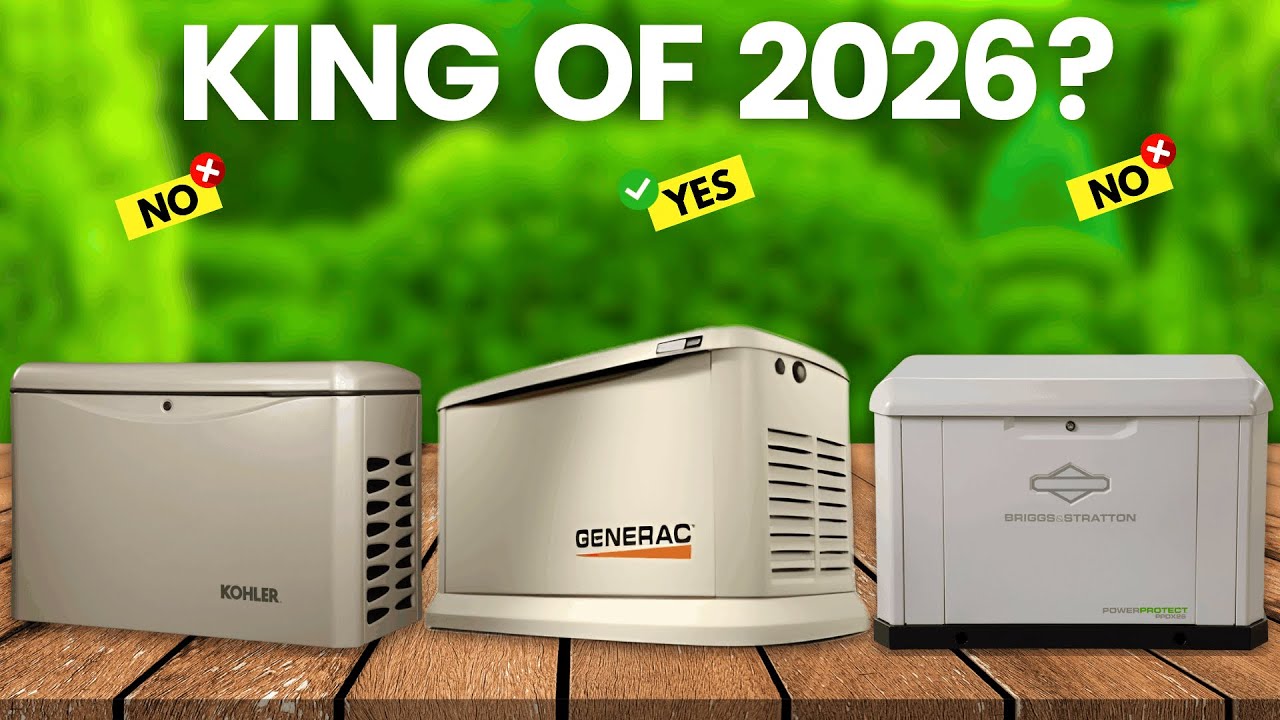 Лучшие генераторы для всего дома 2026 года (Generac против KOHLER против Briggs)