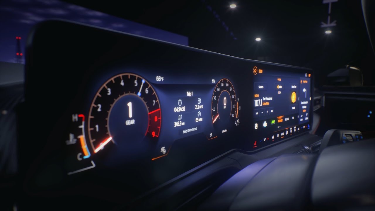 Cluster de instrumentos digital del nuevo Ford Mustang