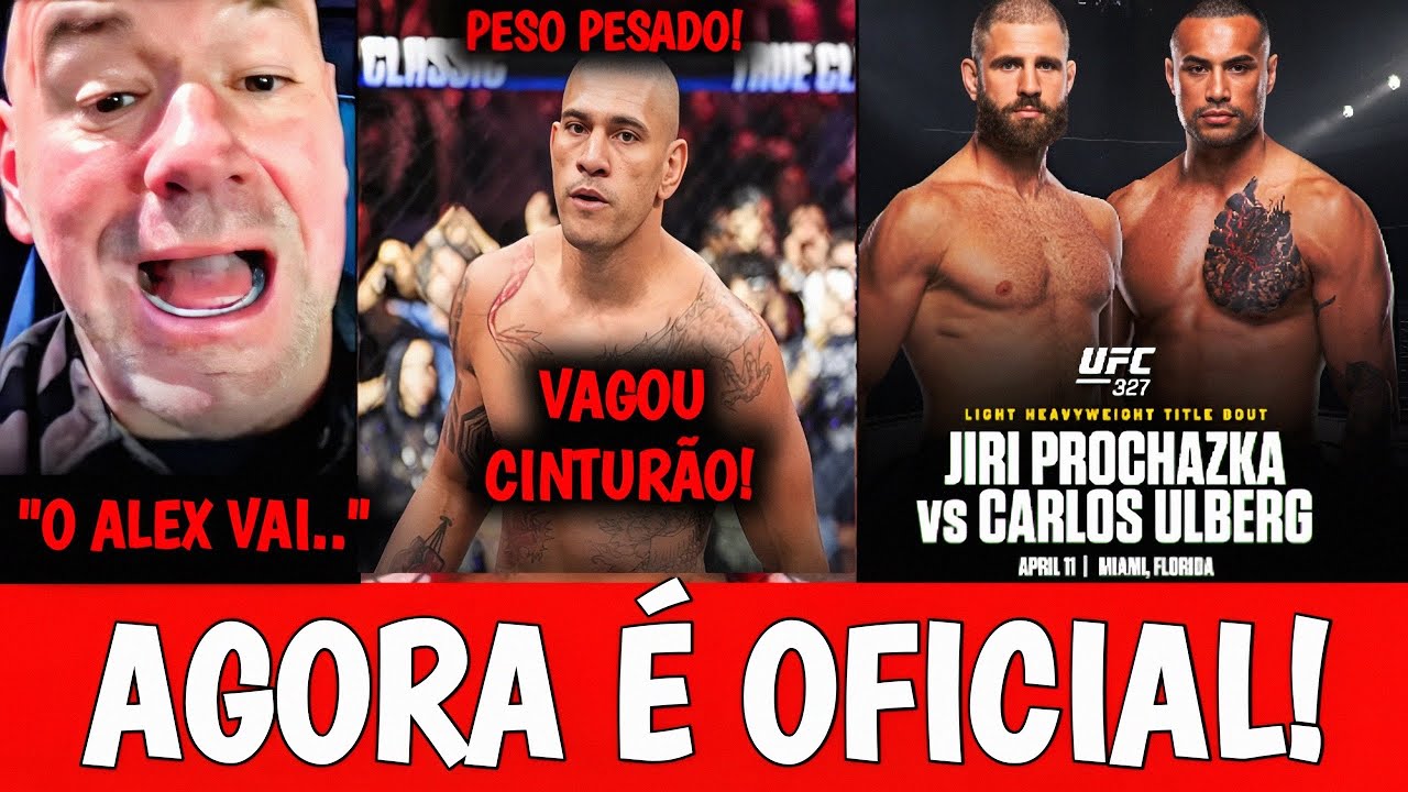 URGENTE, POATAN NA CASA BRANC4!?🚨 Dana REVELA que Alex Poatan ABRIU MÃO DO CINTURÃO  E REVELA TUDO