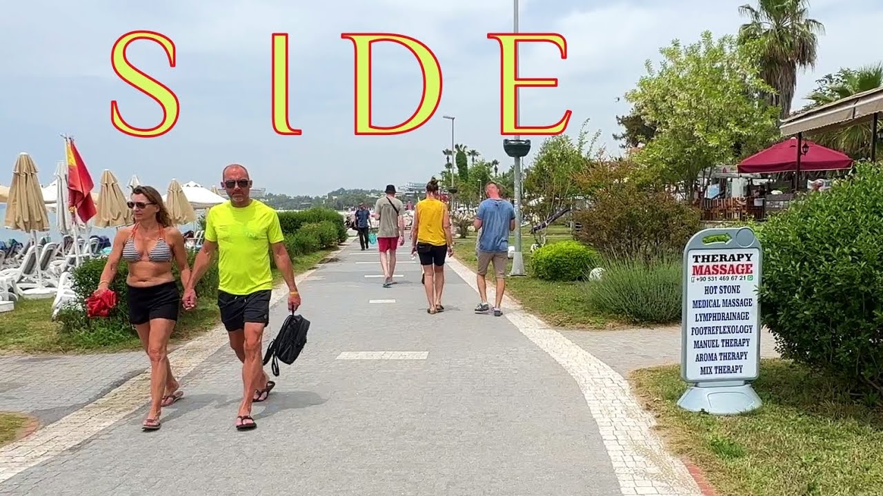 SIDE MAY PROMENADE & HOTELS BEACH atmosphere TÜRKIYE #turkey #side #beach
