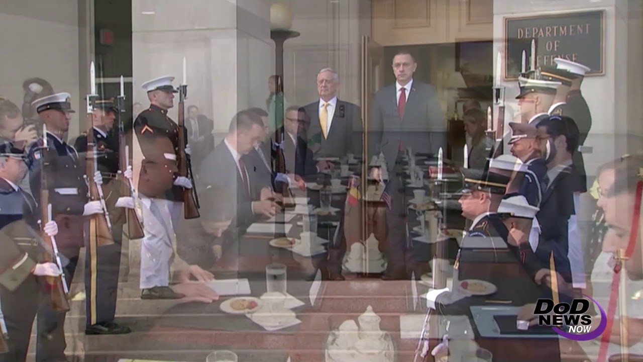 Mattis Meets With Romanian Defense Minister