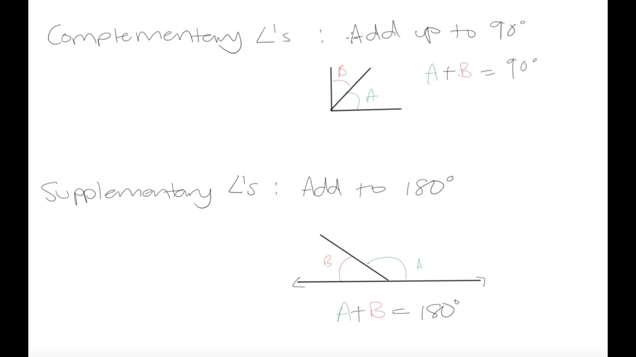 Grade 10 Math: Parallel/perpendicular lines & complementary/supplementary angles (geometry)