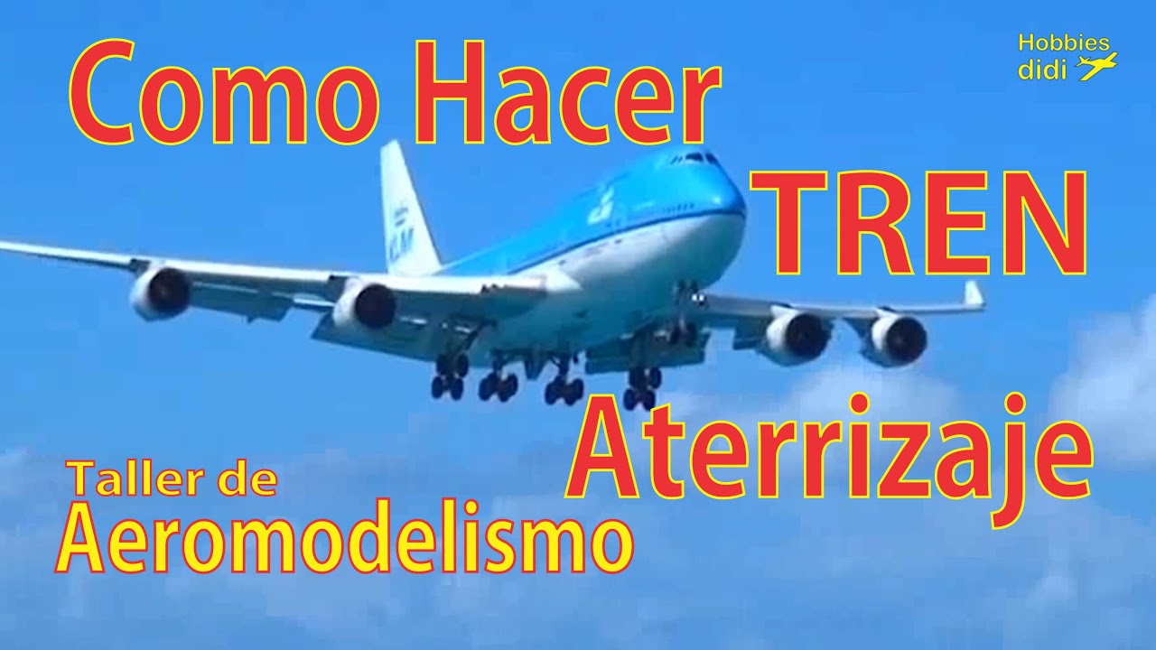 🥇Como hacer tren de aterrizaje en la construcción de aeromodelos.