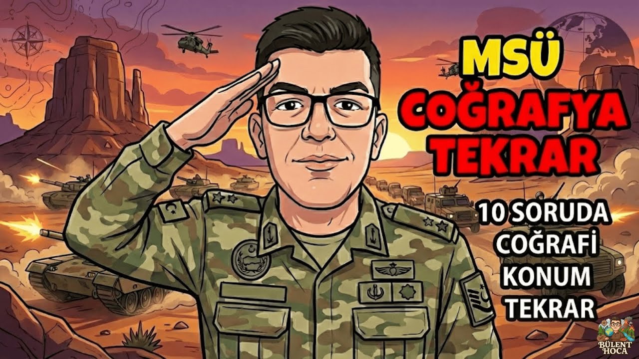 Bülent Hoca ile MSÜ Kampı: Coğrafi Konum (10 Soruda Tekrar #3) #msücoğrafya #coğrafikonum