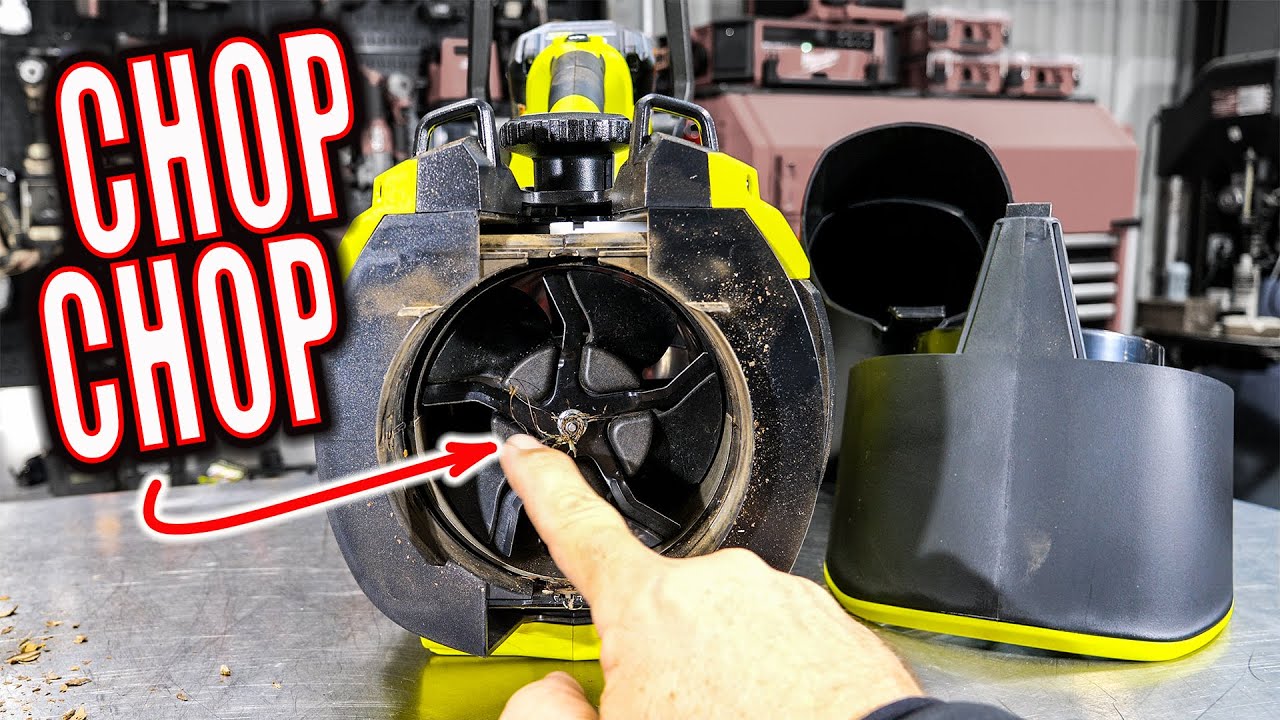 КАК ЭТО РАБОТАЕТ?! RYOBI 40V Аккумуляторный пылесос-мульчер для листьев [RY404150VNM]