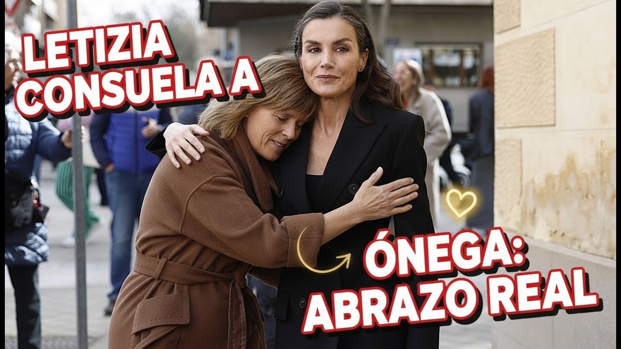 Letizia consuela a Sonsoles Ónega abrazo real