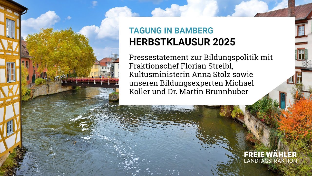Florian Streibl, Anna Stolz, Michael Koller und Dr. Martin Brunnhuber zur Bildungspolitik