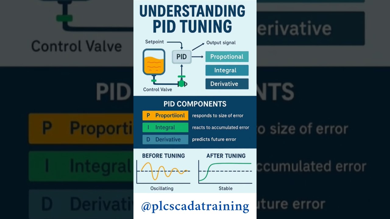 Understanding of PID Tuning. #PID #electrical #controlsystems #automation #industrialautomation