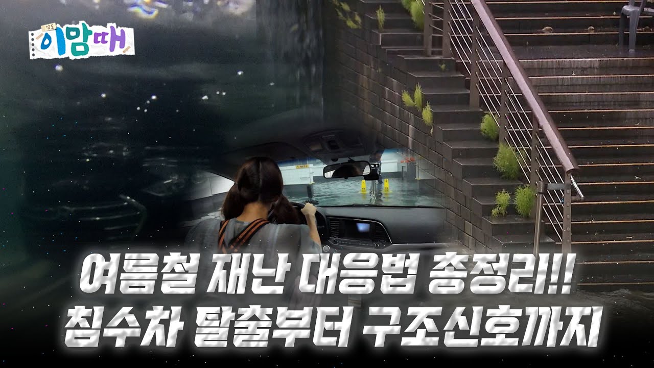 몰랐다간 생명 위협⚠ 침수 차량 탈출법, 직접 체험해봤습니다!!｜250714 이맘때
