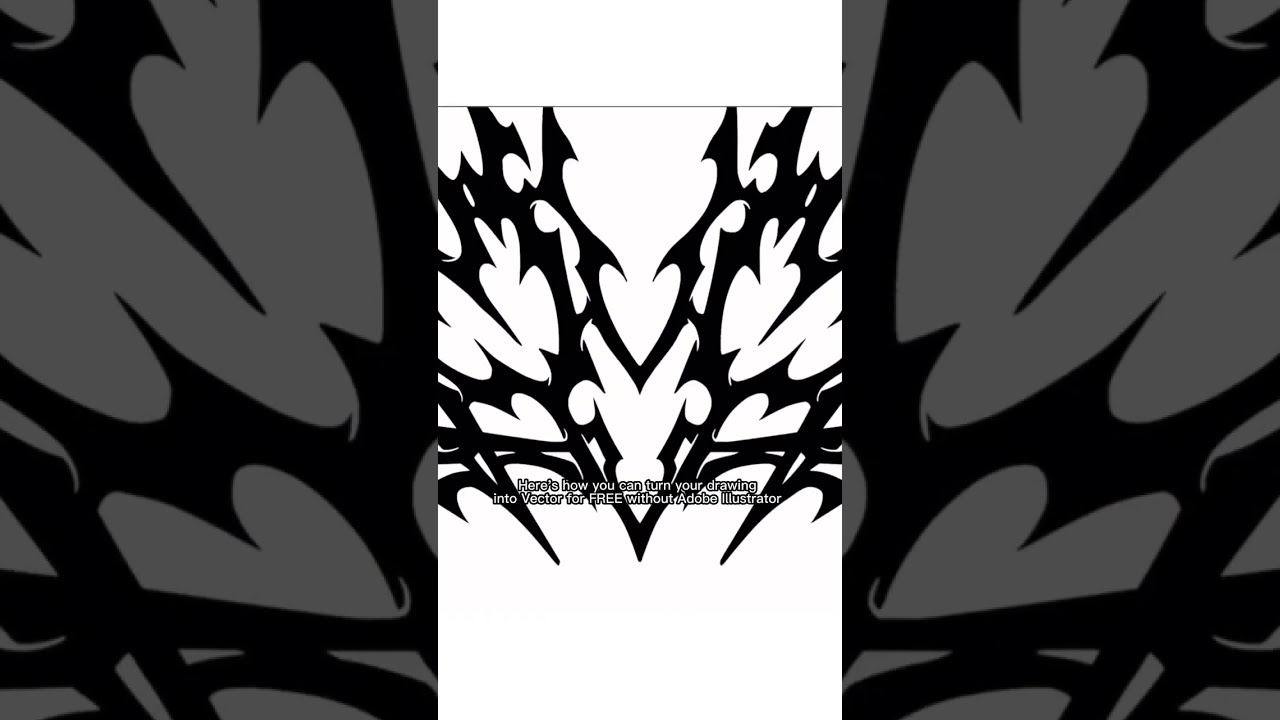 How to turn your drawing to Vector with no app! Fast n Free Tips! #vector #graphicdesign #logo