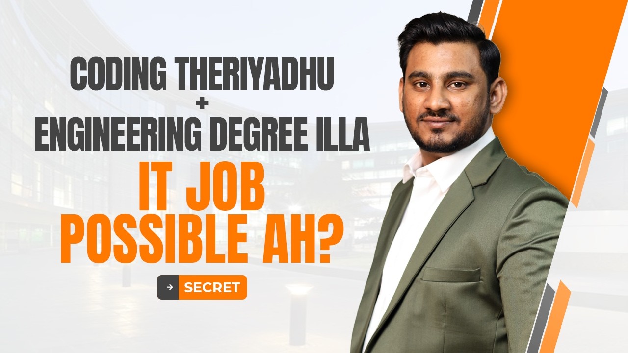 Coding Theriyadhu + Engineering Degree illa IT Job Possible ah? | Axess Technology
