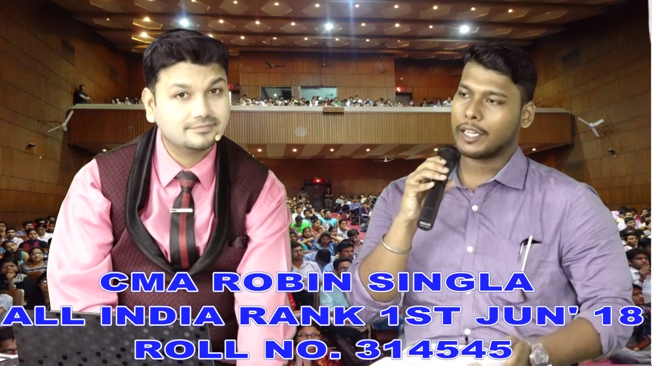 ALL INDIA RANK 1 IN CMA FINAL JUNE 2018 ATTEMPT  INTERVIEW WITH AADITYA JAIN SIR